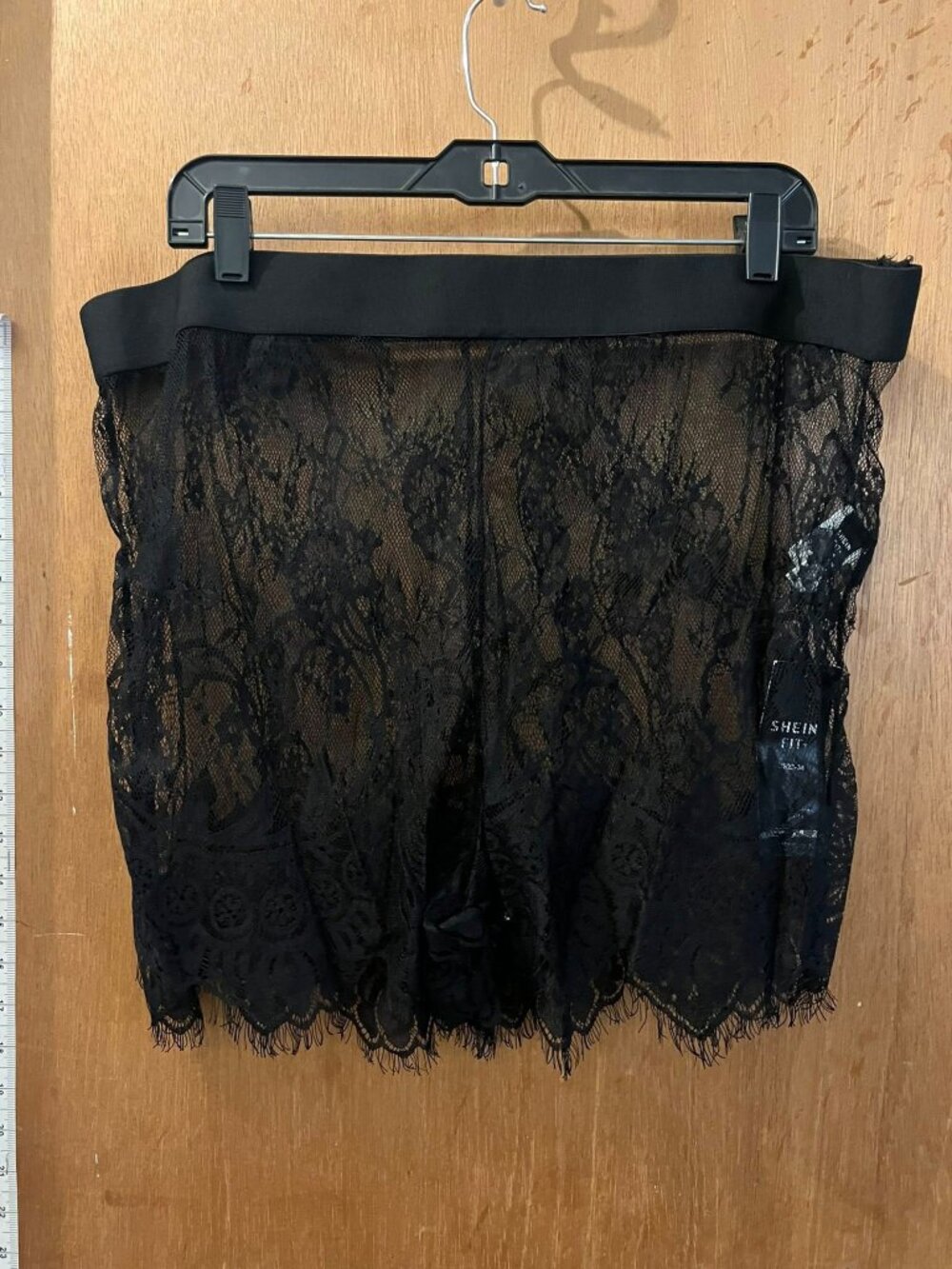 Size 26 - Shein - NWT - Black Lace Shorts